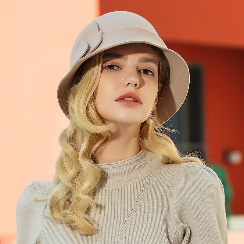 Wool Hats with Pure Color 1pc Casual Headpiece2