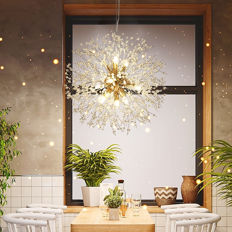 40 cm Chandelier LED Pendant Lantern Design Pendant Light Metal Lantern Mini Electroplated Modern 220-240V3