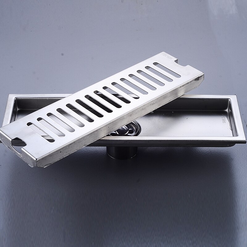 Creative Modern Stainless Steel Drain,Floor Mounted Rectangle Bathroom Accessories3