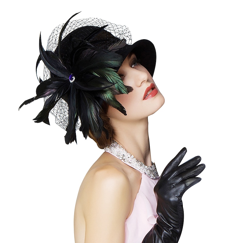 Retro Sweet Cotton Fascinators / Hats with Flower 1PC Casual / Melbourne Cup Headpiece3