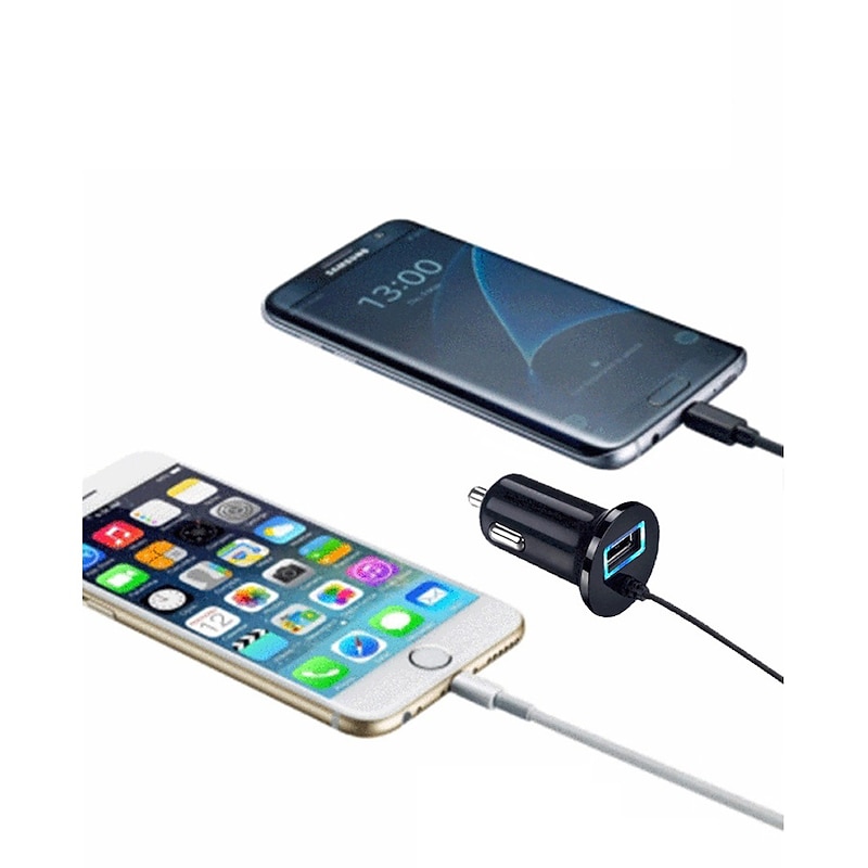 Bluetooth Car Kit - Handsfree Speaker & MP3 Wireless Receiver for Music Streaming and Calls, 3.5mm AUX & 5V/2.1A USB Car Charger2