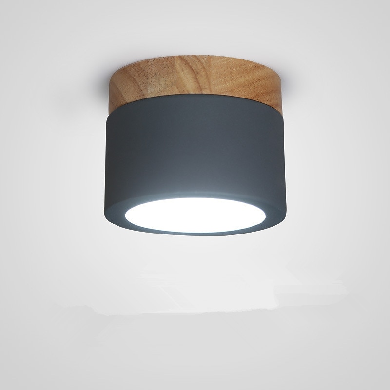 9 cm Geometric Shapes Flush Mount Lights Metal Painted Finishes Modern Simple Nordic Style 220-240V3