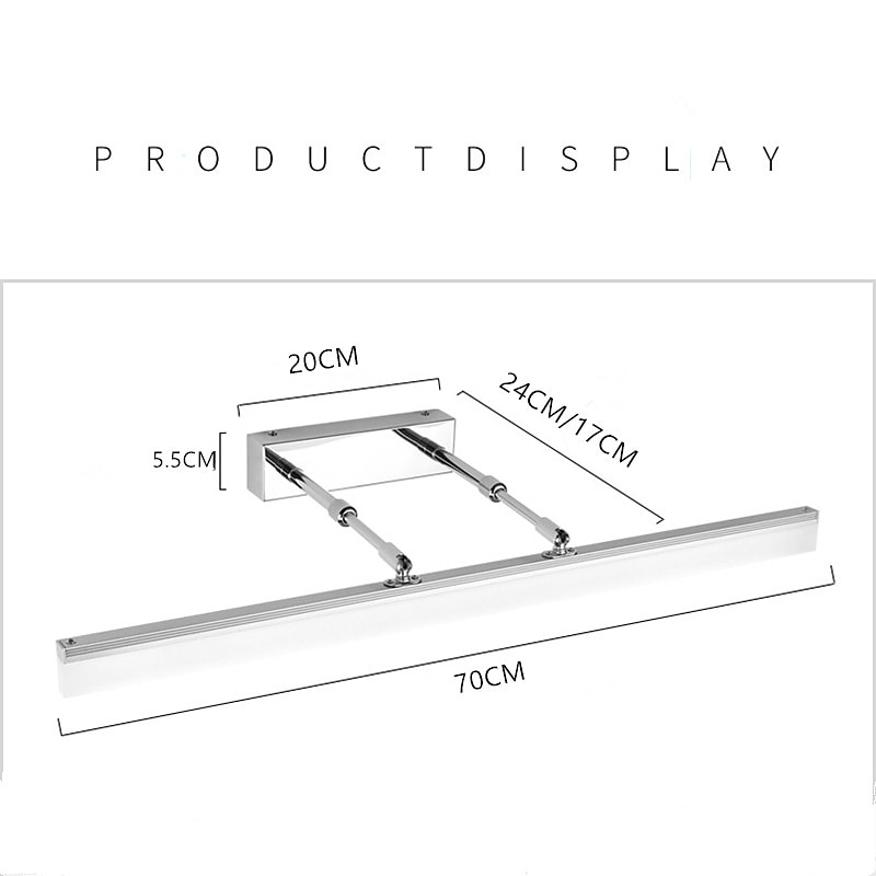 Mirror LED Vanity Light Bathroom Lighting Living Room Bathroom Iron Wall Light IP66 Generic 16 W4