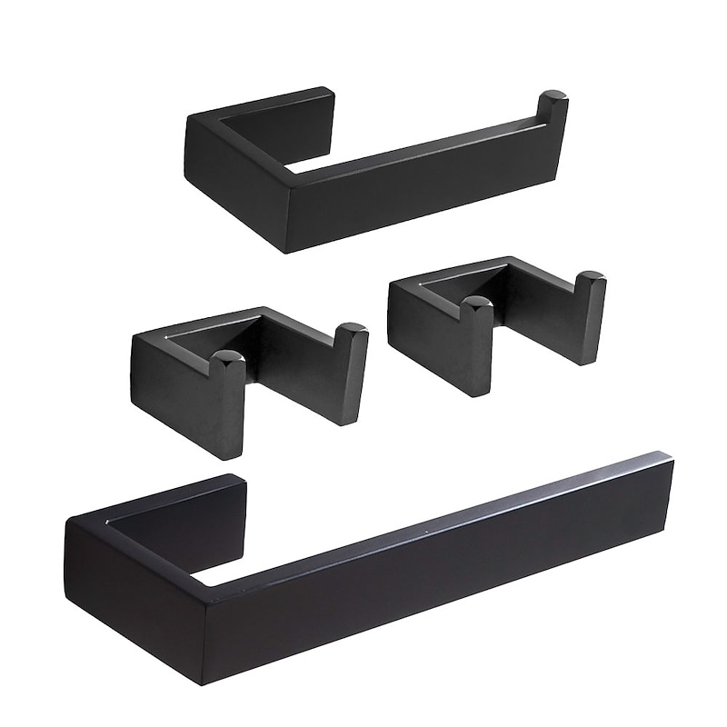 Towel Bar / Robe Hook New Design / Creative Contemporary / Traditional Stainless Steel / Stainless Steel / Iron / Metal 4pcs - Bathroom Wall Mounted