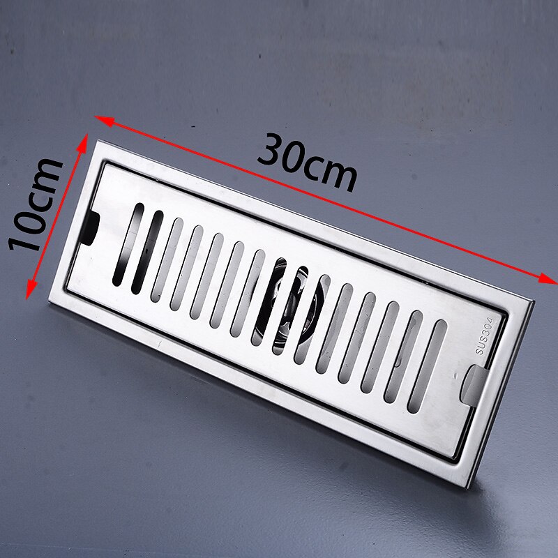 Creative Modern Stainless Steel Drain,Floor Mounted Rectangle Bathroom Accessories4