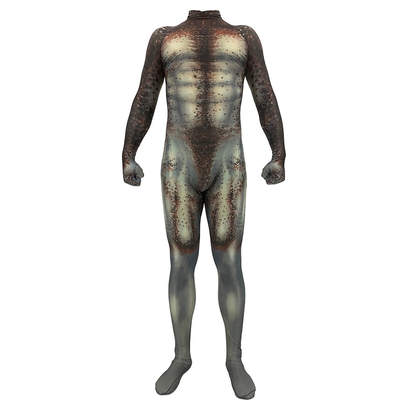 Zentai Suits Bodysuit Warrior Cosplay Carnival Costume Full Body Suit Men's Boys Antique Standing Style Chic & Modern Printing Lycra Spandex Costume for Halloween Carnival Masquerade Adults Kid's3