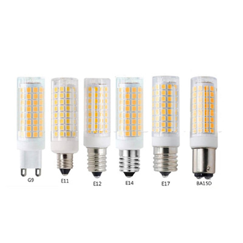 6pcs 10 W LED Corn Lights 1000 lm E14 G9 E12 T 102 LED Beads SMD 2835 Warm White Cold White 220-240 V 110-120 V3