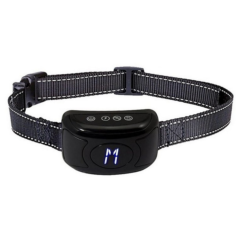 Anti Bark Collar Rechargeable Rainproof No Bark Training Collar Beep Vibration Shock Modes Anti Barking Collar Stop Pet Product2