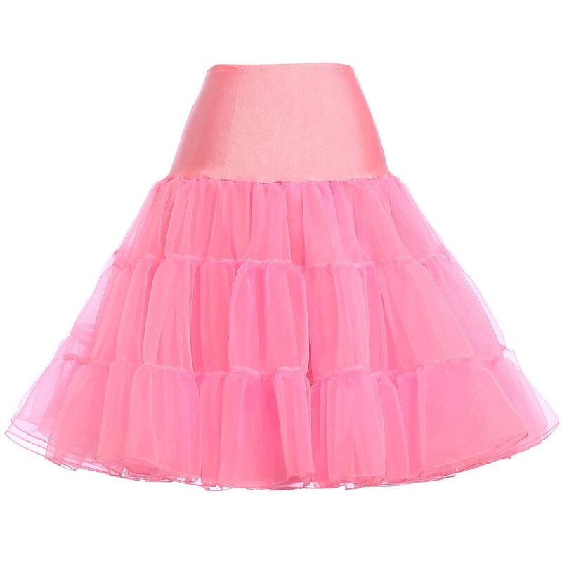 Petticoat Retro Vintage Classic Lolita 1950s Petticoat Hoop Skirt Tutu Under Skirt Ballet Dancer Solid Colored A-Line Fancy Dress Women's Girls' Carnival Masquerade Tea Party Bachelorette Party4