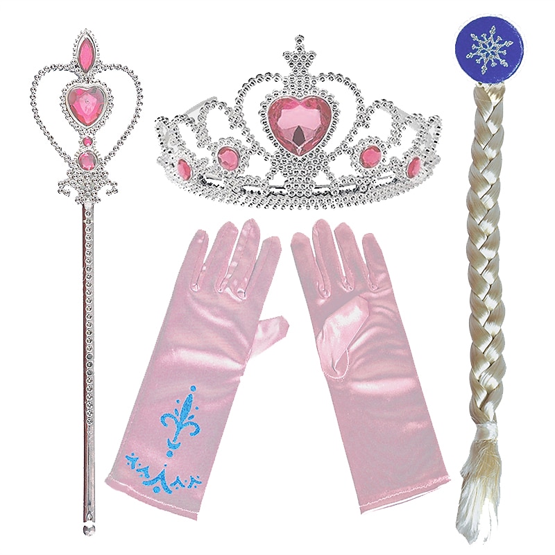 Tiaras Forehead Crown Magic stick Resin PP For Princess Elsa Anna Cosplay Girls' Costume Jewelry Fashion Jewelry / Gloves / Headwear3