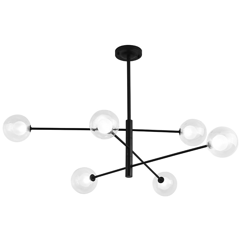 107 cm Sputnik Design Chandelier Metal Linear Island Painted Finishes Modern Nordic Style 220-240V2