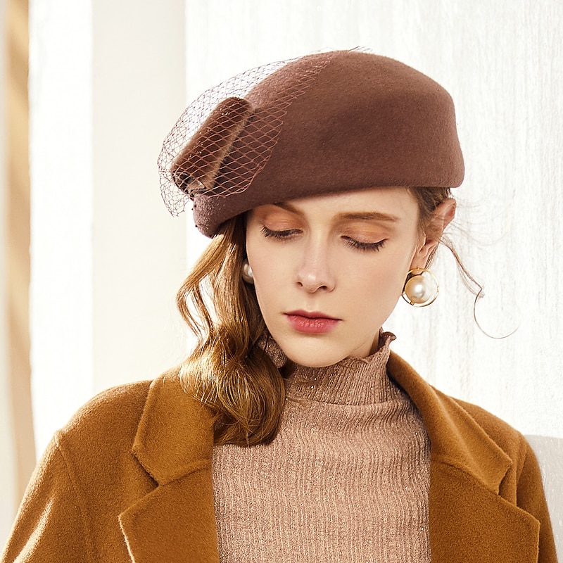 Lace Fascinators / Headwear with Paillette 1pc Casual / Horse Race Headpiece2