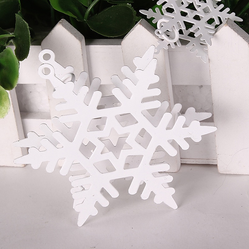 3m String Lights 20 LEDs Iron Snowflake LED Christmas Birthday Party Lights 1 13Keys Remote Controller Warm White Creative Party Decorative 8Mode USB Powered 1 set3