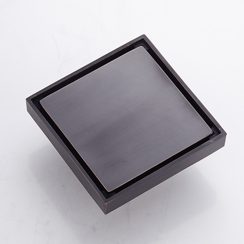 Brass Floor Mounted Bathroom Shower Floor Drain Floor Filter Square Simple Toilet Sink Drainage Filter3