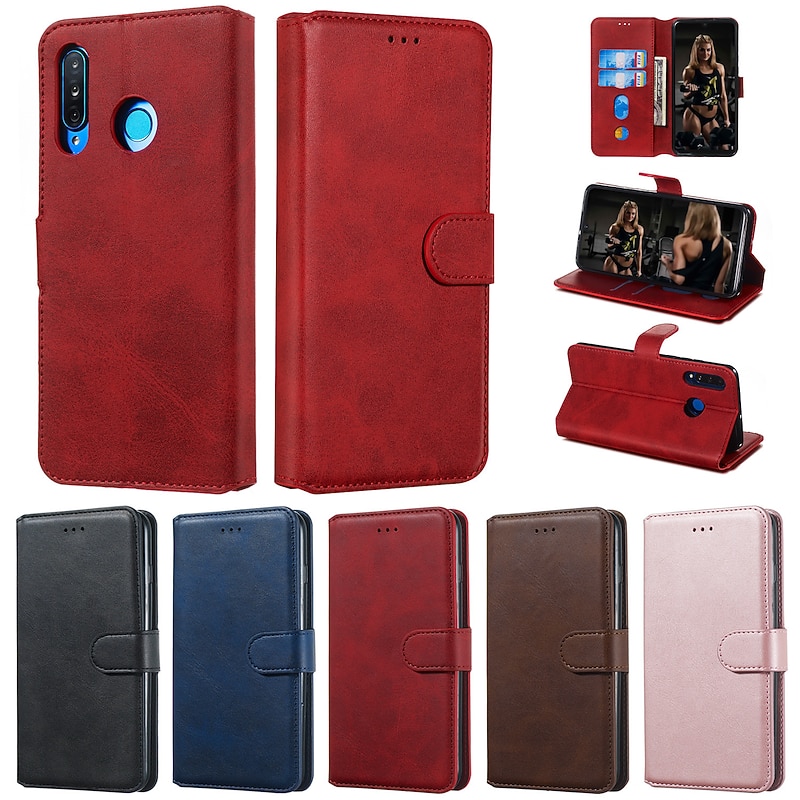 Case For Huawei P smart Plus 2019 P smart 2019 Phone Case PU Leather Material Solid Color Pattern Phone Case for Huawei P smart Plus P smart P30 Lite P20 Lite