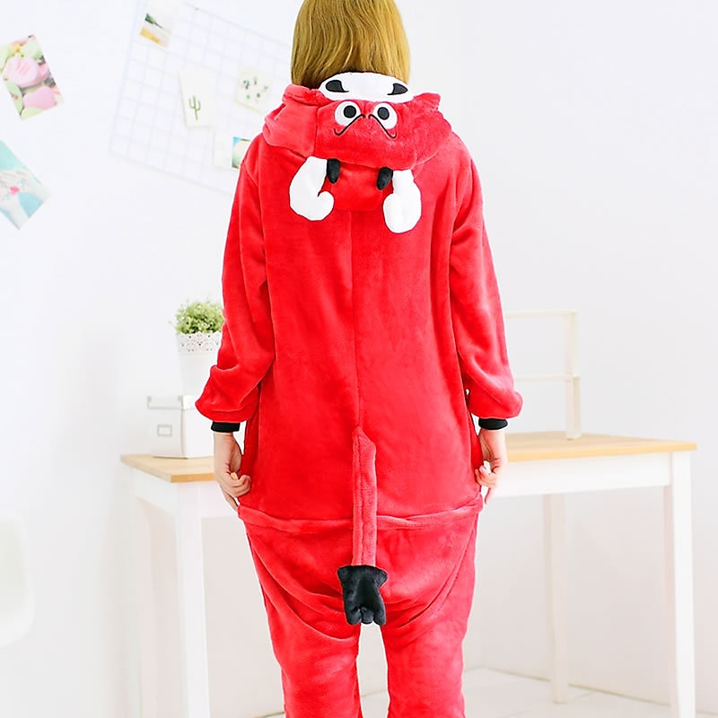 Adults' Animal Onesie Costume Carnival Costume Milk Cow Onesie Pajamas Kigurumi Pajamas Funny Costume For Men and Women Carnival Cartoon3