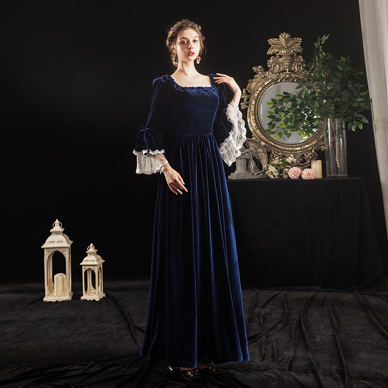 Dress Rococo Baroque Victorian Floor Length Dress Party Costume Masquerade Plus Size Lace Ball Gown Square Fancy Dress Women's Royal Party Halloween Party & Evening Adults' Dress4
