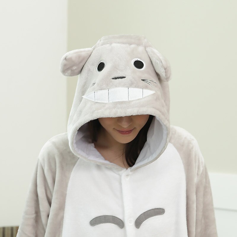 Adults' Animal Onesie Costume Totoro Onesie Pajamas Kigurumi Pajamas For Men and Women Carnival Cartoon3