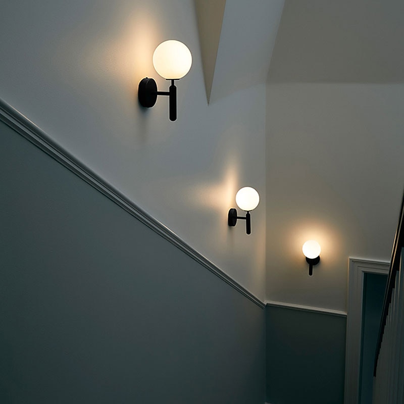 Lightinthebox Mini Style Nordic Style Wall Lamps Wall Sconces Living Room Bedroom Glass Wall Light IP20 220-240V4