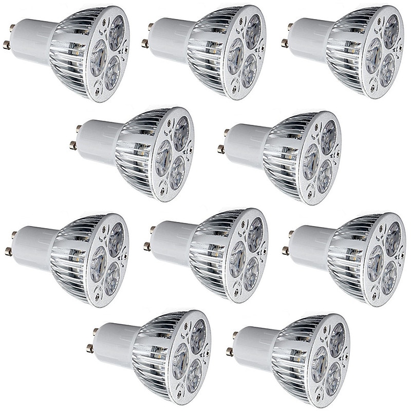 10pcs 6 W LED Spotlight 400 lm GU10 E26 / E27 3 LED Beads High Power LED Decorative Warm White Cold White 85-265 V