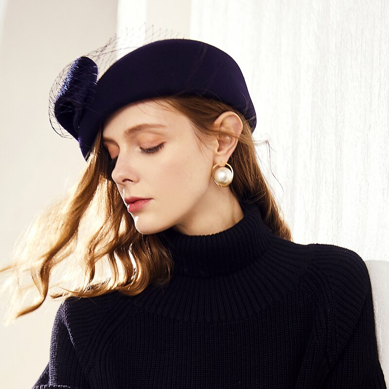 Lace Fascinators / Headwear with Paillette 1pc Casual / Horse Race Headpiece4