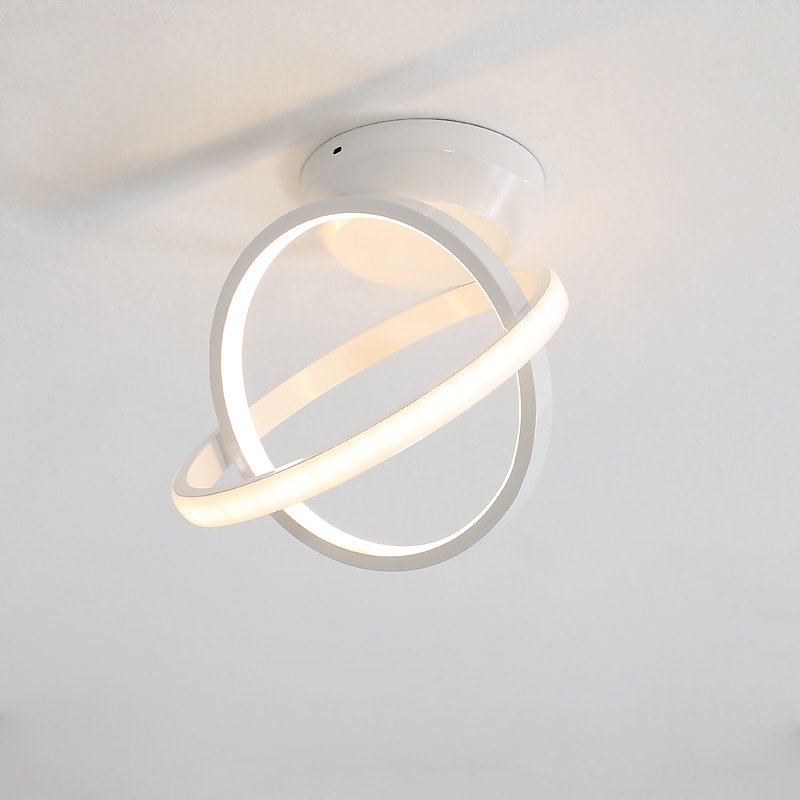 LED Ceiling Light Corridor Lamp Ring Black White Geometric Shape Kitchen Entrance Hall Porch Balcony Flush Mount Light3