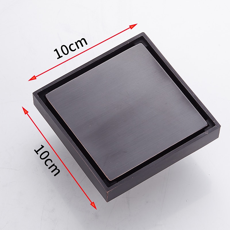 Brass Floor Mounted Bathroom Shower Floor Drain Floor Filter Square Simple Toilet Sink Drainage Filter4