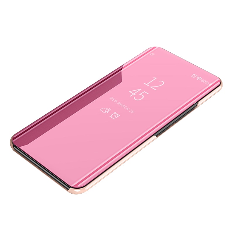 Phone Case For iPhone 17 Pro Max 17 Air 16 15 14 Pro Max Plus Clear View Window Flip Cover with Stand Holder Auto Sleep Wake Mirror Plating PU Leather3