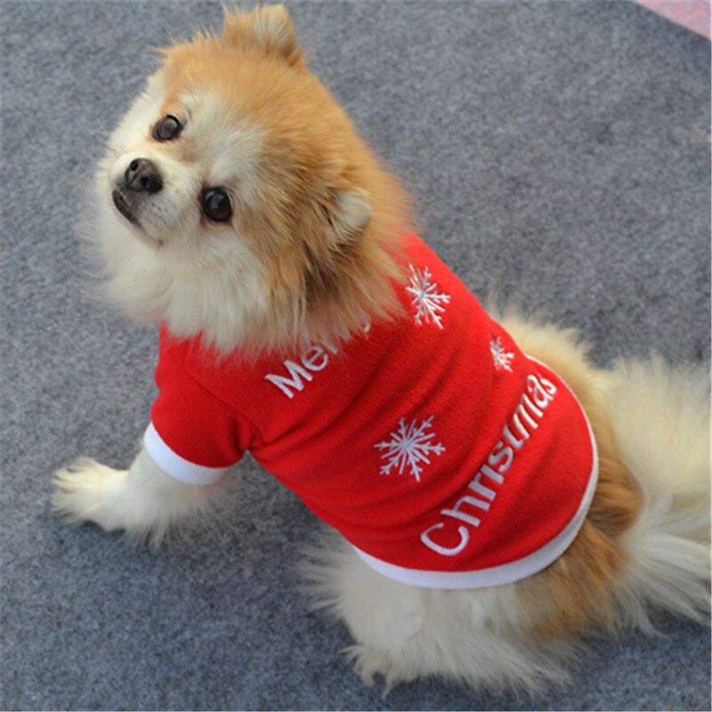 Dog Shirt / T-Shirt Christmas Costume Christmas gifts for pets Christmas Outfit Cosplay Winter Pug Poodle Chihuahua Baby Pet2