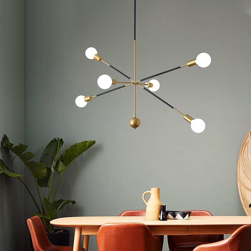90 cm Sputnik Design Chandelier Metal Sputnik Industrial Painted Finishes Modern Nordic Style 220-240V