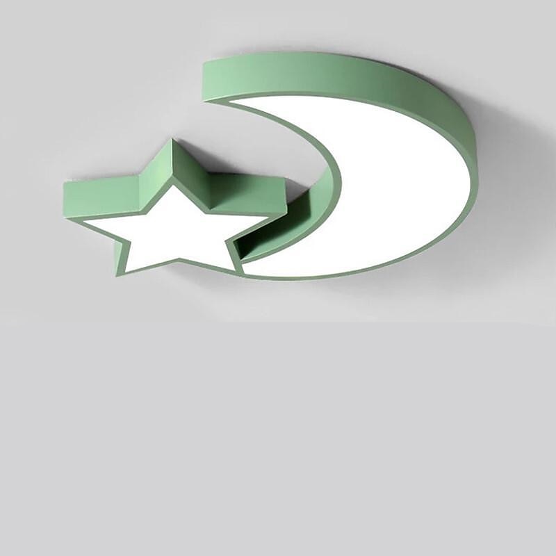 2-Light Led Ultra-thin Ceiling Light Modern Children Bedroom Light Creative Personality Cartoon Star Moon Macaron Ceiling Light