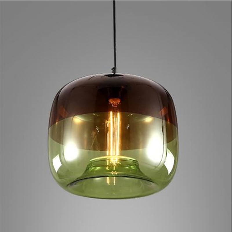24 cm Single Design Pendant Light Metal Globe Painted Finishes Nordic Style 220-240V2