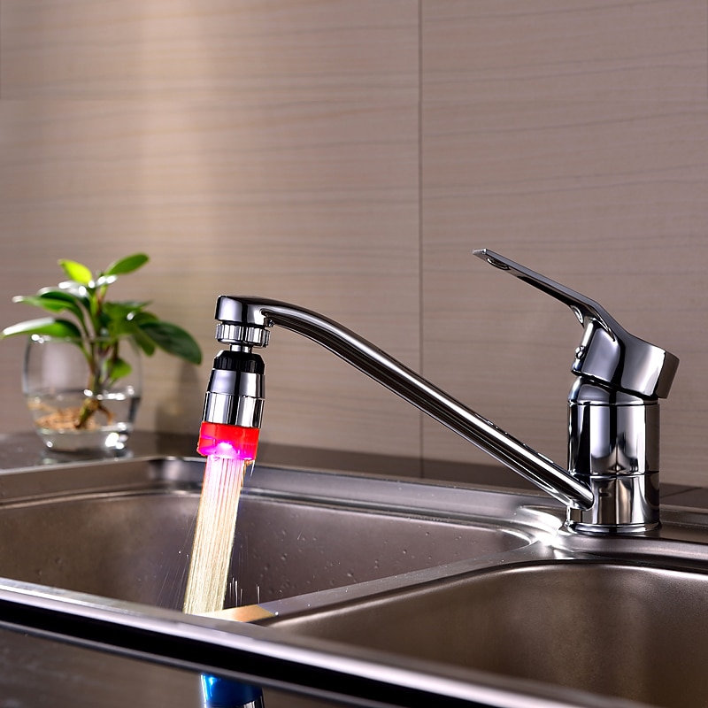 Led Light Color Changing Faucet Monochrome Faucet Mouth Faucet Water Spout3