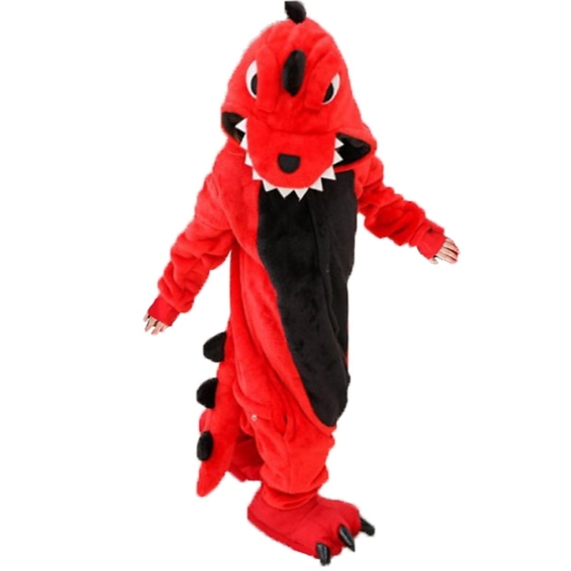 Cartoon Nightwear Camouflage Onesie Costume Carnival Costume Dinosaur Onesie Pajamas Kigurumi Pajamas Funny Costume For Boys and Girls Christmas Carnival Children's Day Cartoon2