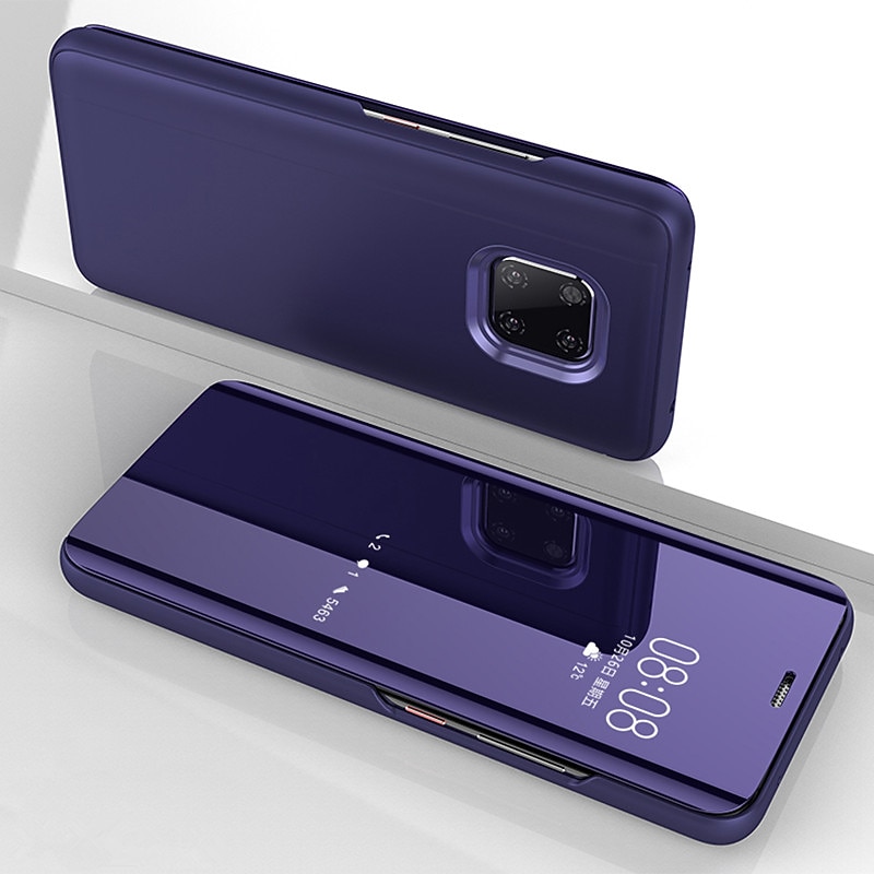 Smart Mirror View Smart Flip Phone Case For Huawei Mate 30 Pro Mate 20 Pro Mate 20X Mate 10 Pro Stents Cover3