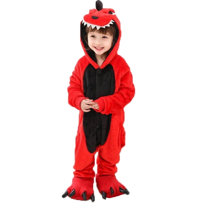 Cartoon Nightwear Camouflage Onesie Costume Carnival Costume Dinosaur Onesie Pajamas Kigurumi Pajamas Funny Costume For Boys and Girls Christmas Carnival Children's Day Cartoon
