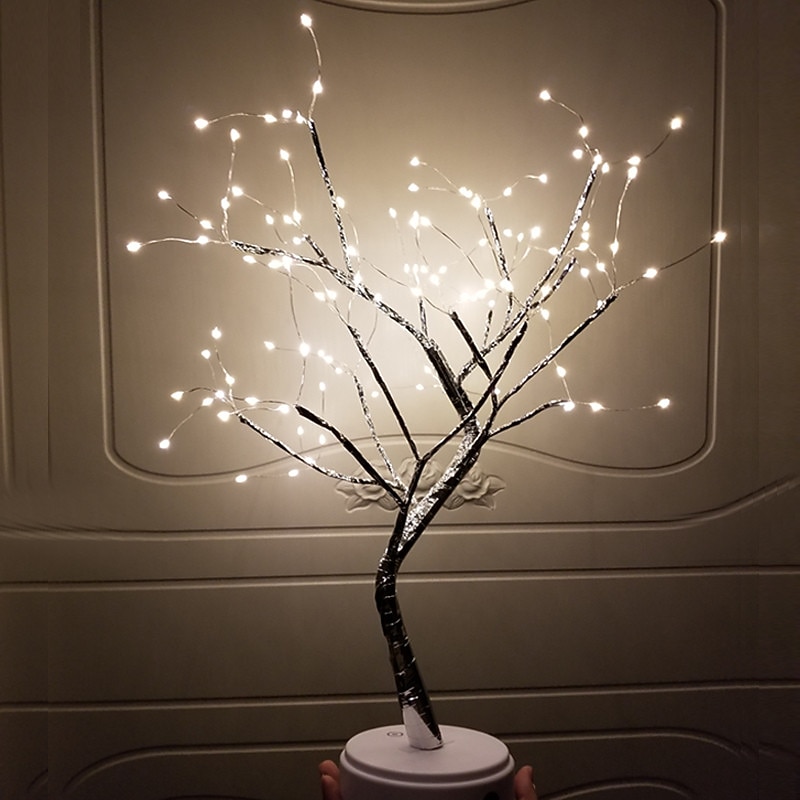 LED Christmas Tree Light Easter Birch Tree Light 108 LED Tabletop Branch Tree Light for Home Party Wedding Indoor Decoration Night Light4