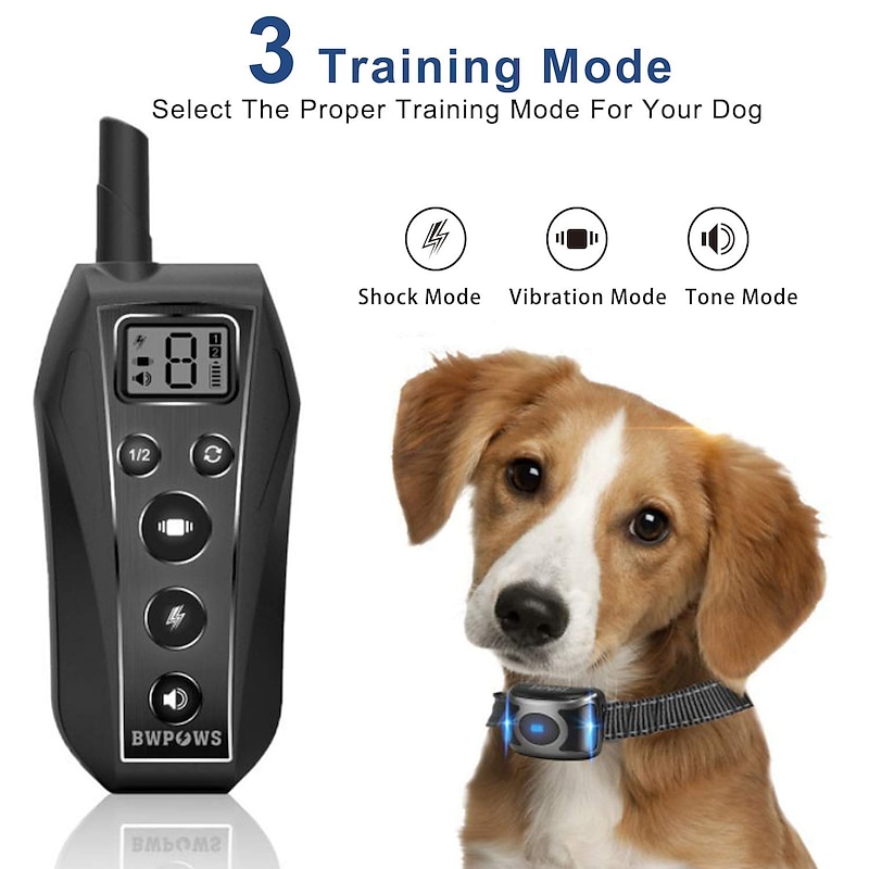Dog Training Collar Anti Bark Collar Shock Collar Adjustable Length Remote Controlled Sound Dog Electric Dog 500M Range Waterproof Automatic Case Included Adjustable Flexible Safety Resin Nylon ABS+PC2