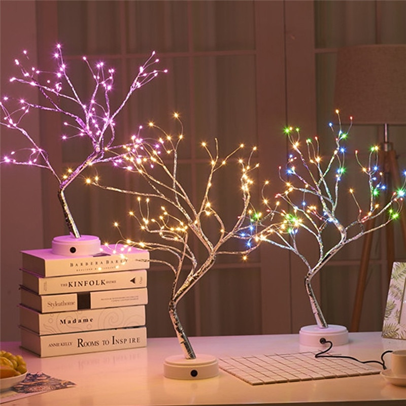 LED Christmas Tree Light Easter Birch Tree Light 108 LED Tabletop Branch Tree Light for Home Party Wedding Indoor Decoration Night Light2