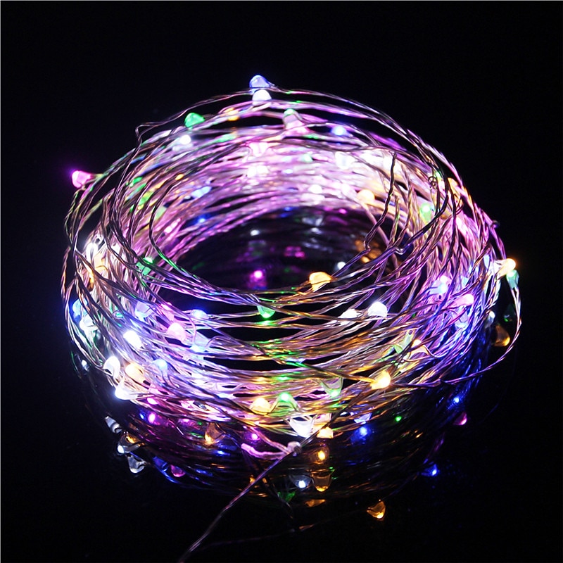 Elegant Wedding Reception Party 1pc 5m 50leds USB LED String Light Waterproof LED Copper Wire String Holiday Outdoor Fairy Lights For Christmas Party Wedding Decoration2