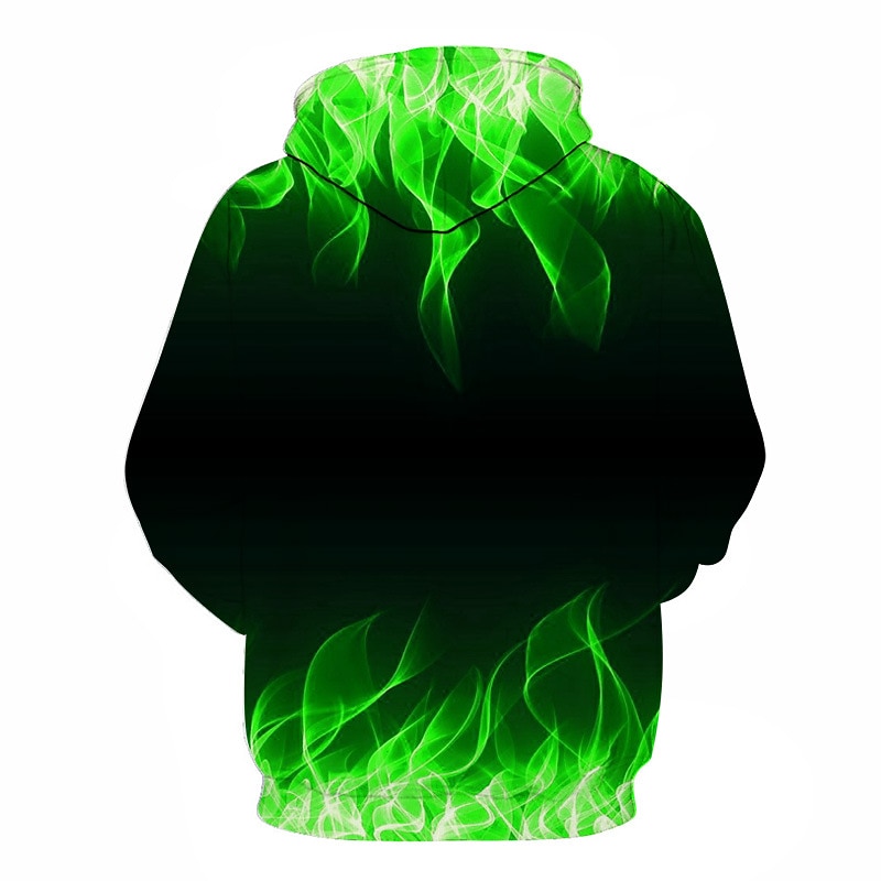 Men's Graphic Hellfire Flames Flame Hoodie Hoodies Sweatshirt Vacation Designer Long Sleeve Causal Black Yellow Designer2