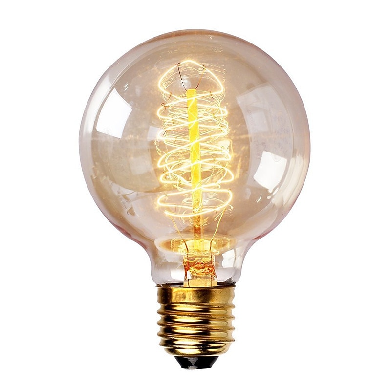 4pcs Retro Edison Light Bulb E27 220V 40W G80  Filament Vintage Ampoule Incandescent Bulb Edison Lamp4