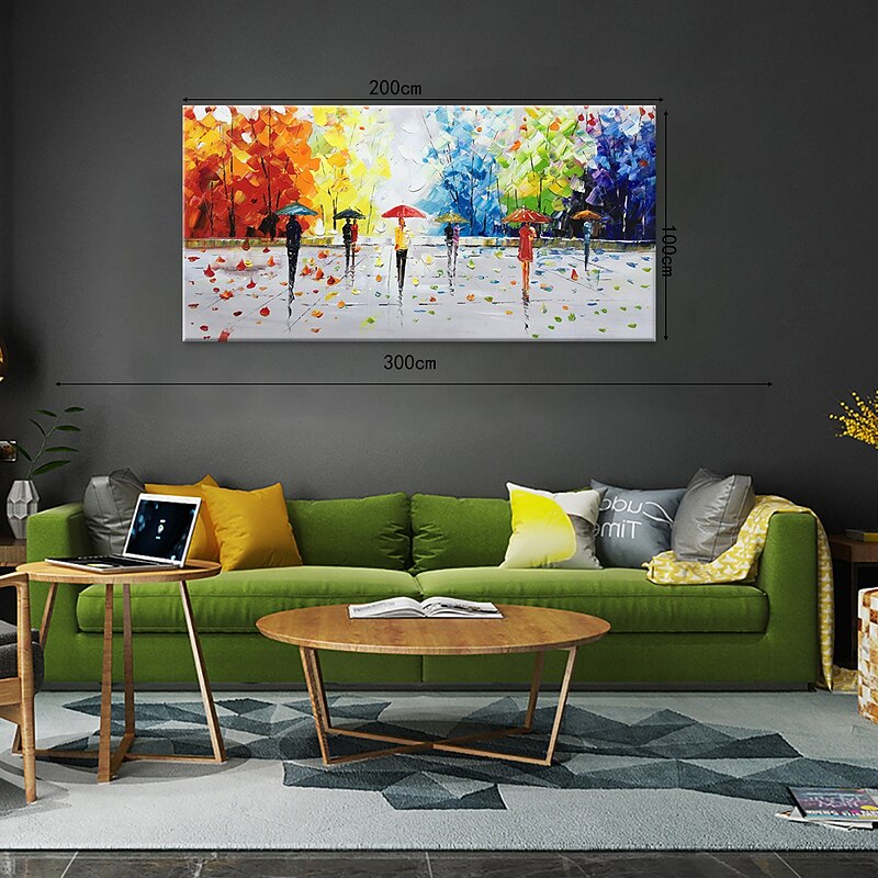 Oil Painting Hand Painted Abstract Landscape Modern Rolled Canvas Rolled Without Frame4