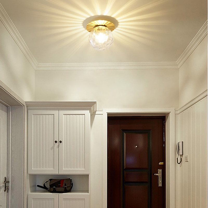 18 cm Ceiling Light LED Single Design Flush Mount Lights Metal Electroplated Country Nordic Style 220-240V3