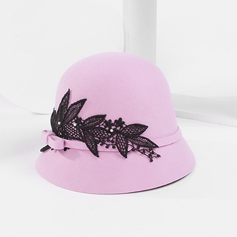 100% Wool Hats with Pearls 1pc Casual / Daily Wear Headpiece