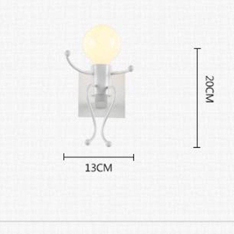 Retro Industrial Wind Tieyi Indoor Wall Light Wall Sconces Wall Lamp LED Designer Personality Creative Corridor Man Robot 110V-120V 220-240V4