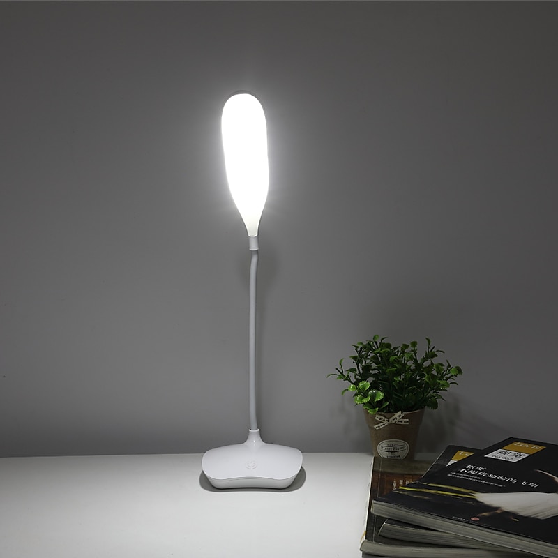 Table Lamp / Desk Lamp / Reading Light Eye Protection / Adjustable Simple / Modern Contemporary Built-in Li-Battery Powered For Bedroom / Study Room / Office PVC White2