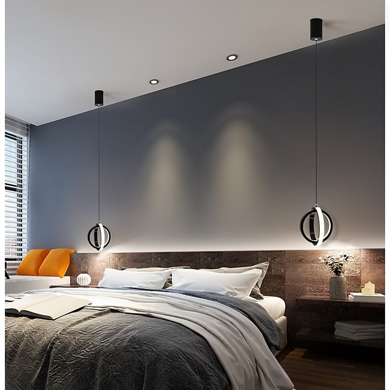 LED Pendant Light Globle Ring Bedside Light Dining Room Chandelier High-End Office Building Study Chandelier Tide Web Celebrity Restaurant 17W3