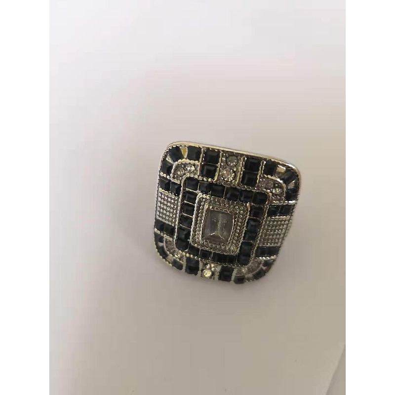 1pc Band Ring Ring For Women's Multicolor Wedding Date Alloy Classic Emerald Cut Pave2