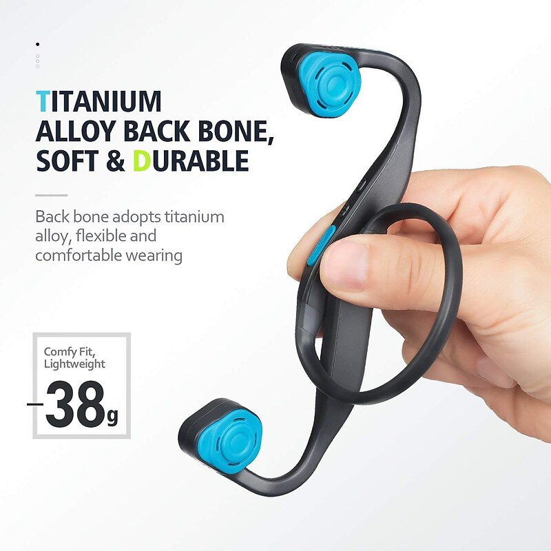Vidonn F1 Bone Conduction Headphone 3.5mm Headphone 3.5mm Microphone Desktop Computer Stereo Dual Drivers with Microphone4
